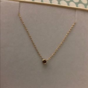 14kt gold Zoe Lev necklace with garnet